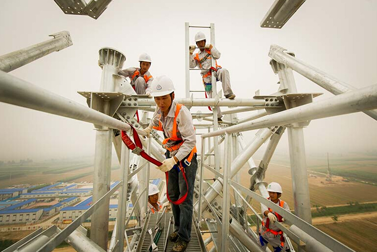 山東第一電網使用飛鴿鋁合金手扳葫蘆